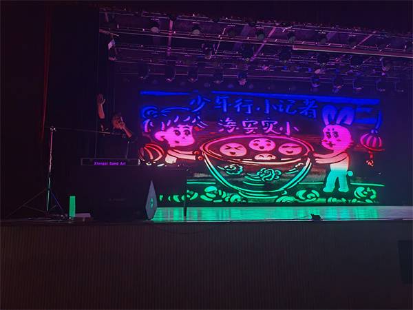 魅力沙画  指尖艺术